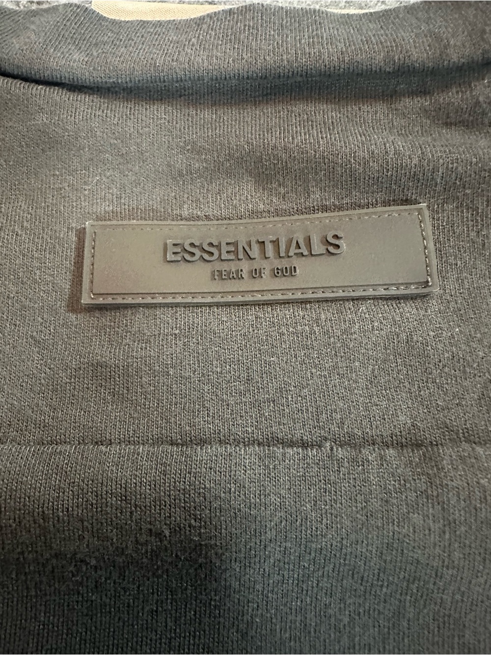 Essentials Black Boxy Jersey Top - Picture 8 of 9